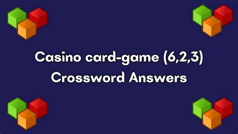 casino game crossword clue|casino card game crossword clue.